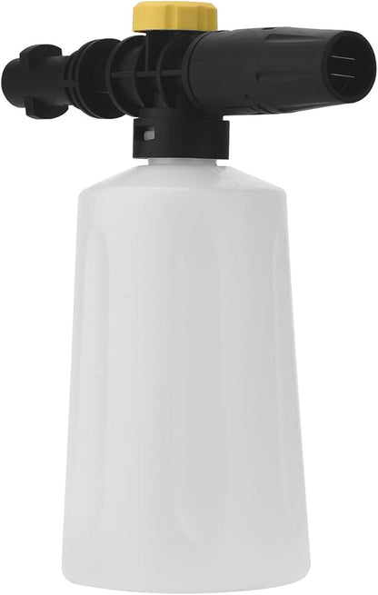 FUNTECK Foam Cannon Lance Compatible with Karcher K2/K3/K4/K5/K6/K7 Pressure Washer, Adjustable Soap Dispenser for Cleaning Vehicles, Cars, Motorcycles and Bikes, 700 ml