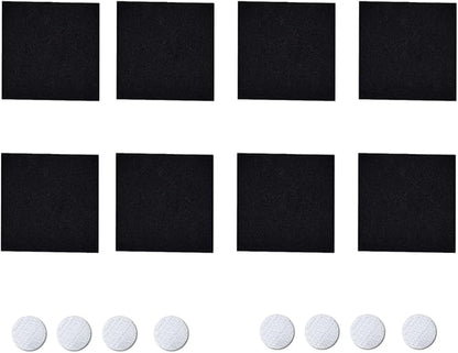8 Pack Square Compost Bin Filters 5 Inches Activated Charcoal for Indoor Kitchen Compost Bucket Spare Activated Carbon Filter Sheets Countertop and Recycle Bin