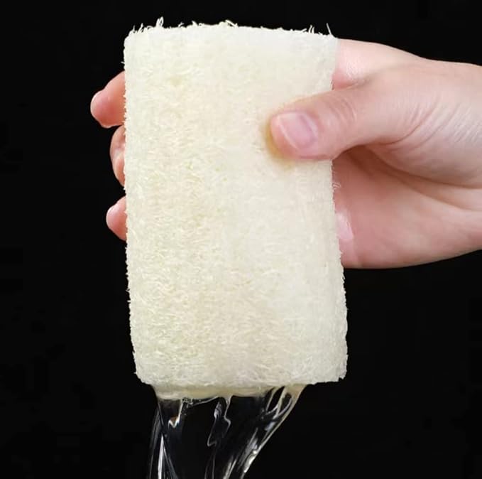 Natural Organic Loofah Sponge, Bath Body Scrubbers Loofa for Men and Women, Exfoliating Body Back Scrubber,Shower Loofah，wash Dishes, wash Cups