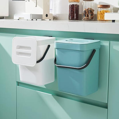 3L Small Kitchen Compost Bin, PP Material, Pressure Design Household Countertop Container with Lid for Rubbish Composter (3)