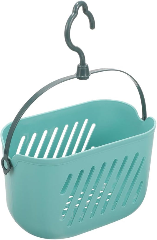 PRETYZOOM Hanging Shower Basket Portable Cleaning Supply Basket Plastic Bathroom Organizer over Toilet Storage for Shampoo Conditioner Loofahs Bath Accessories