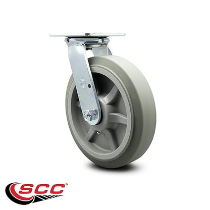 Service Caster Brand – 8 Inch Platform Truck Replacement Swivel Caster – Fits Rubbermaid Heavy Duty Platform Truck and Rubbermaid Side Panel Platform Truck – 4436M6 FG4436M60000