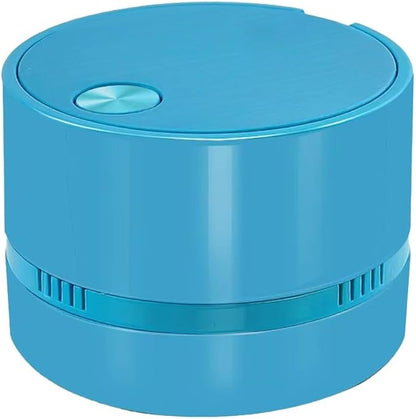 for Mini Desktop Vacuum Cleaner with High Suction Power, Portable Handheld for Vac for Crumbs and Debris on Desk, Keyboard, Sofa, Office and Home Use(blue)