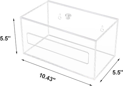 Trash Bag Organizer Dispenser, Acrylic Garbage Bag Holder Dispenser, Trash Bag Roll Dispenser for Wall Mount