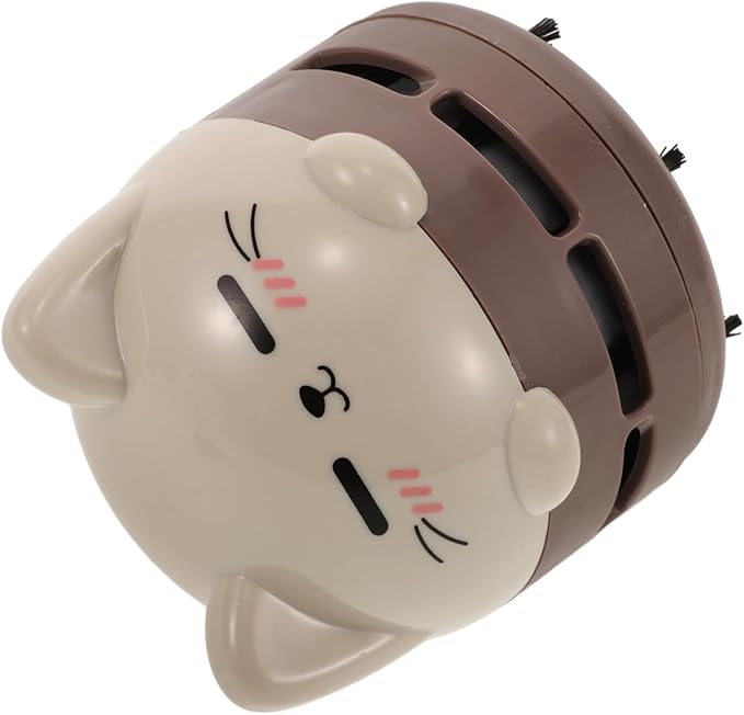 MERRYHAPY Cute Cat Design Handheld Vacuum Mini Desk Vacuum Rechargeable Dust Crumb Collector