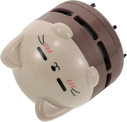 MERRYHAPY Cute Cat Design Handheld Vacuum Mini Desk Vacuum Rechargeable Dust Crumb Collector