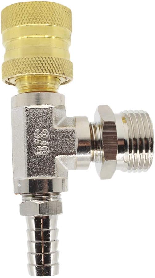 Brass Faucet Adapter – Bleeder T, Garden Hose Threads, Water Flow Tee for Blend Centers, Mop Buckets & Spray Bottles, Portable Water Supply