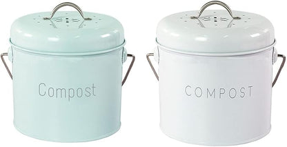 Kitchen Countertop Compost Bin with Lid Indoor Compost Container Compost Bucket for Kitchen Compost Pail Food Waste Bin