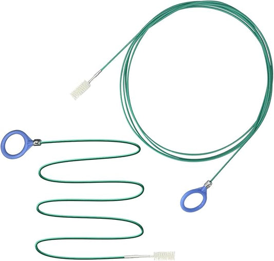2 Pack 118 Inch Long Flexible Tube Cleaning Brush,Flexible Drain Brush Tube Slim Drain Dredging Tool,Suitable for Cleaning Feeding Tubes & Air Tube Hose and Racking Lines
