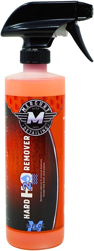 Hard H2O Remover 16 oz (Pack of 1) | Professional-Strength | Restores Surfaces | Dissolves and Removes Calcium Deposits and Mineral Buildup | Versatile Application on Various Surfaces