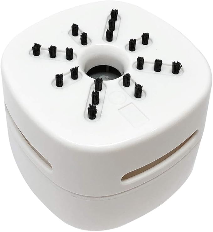 allydrew Cute Portable Mini Vacuum Cleaner for Home and Office, White Box