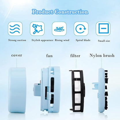 Desktop Vacuum Cleaner,Mini Hand Held Vacuum for Desk,Mini Table dust Sweeper for Keyboard, Car, Home,Office Tech Gadgets Accessories