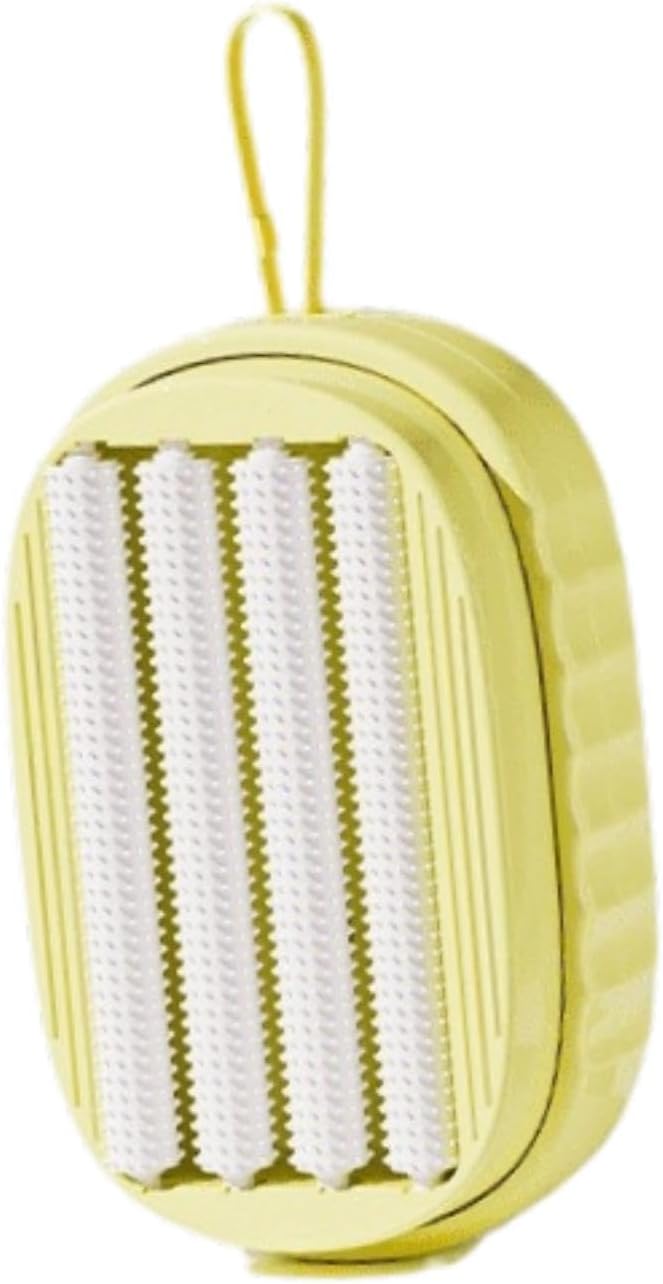 predolo Soap Dispenser Brush for Cleaning Tiles and Sinks, Yellow