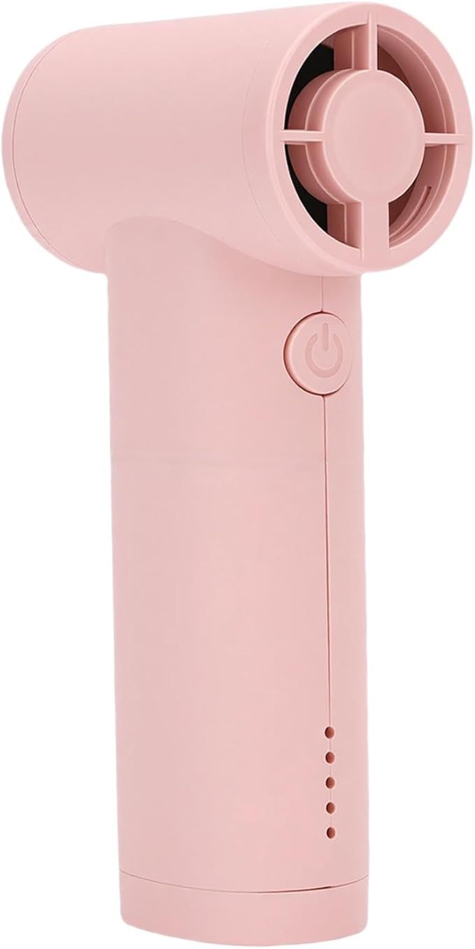 Naroote Compressed Air Duster, 40000RPM Cordless Air Blower, Mini Blower with 5 Speeds Adjustable Power & Type C Rechargeable 5000mAh, Ideal for Cleaning Keyboards, Computers & Cars (Pink)