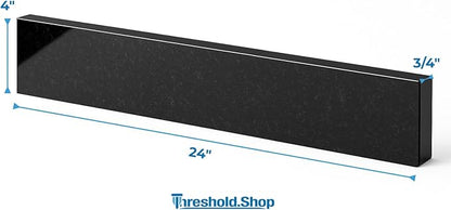 Bathroom Vanity Sink Backsplash/Sidesplash (Absolute Black Granite, 4" x 24")