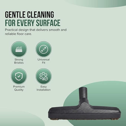 Selgo Universal 1 ¼ Inch (32mm) Black Vacuum Cleaner Floor Brush 12" Wide (12" Floor Brush), Pack of 10