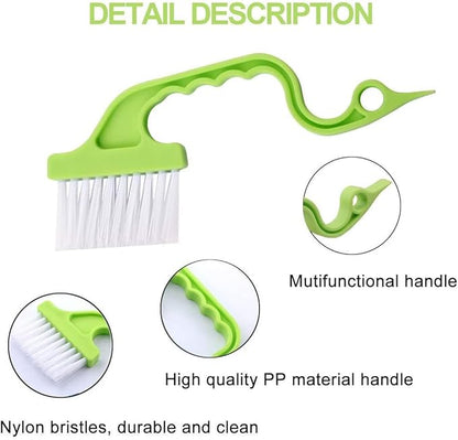 Window Groove Cleaning Brushes Tools,6 Pcs Household Deep Cleaning Tool,Magic Window Sill Cleaning Tool for Slide Door,Shutter,Air Conditioner,Bathroom/Shower,Blinds,Vents (6 PCS)