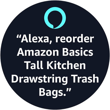 Amazon Basics Tall Kitchen Drawstring Trash Bags, Sturdy, 13 Gallon, Unscented, 200 Count
