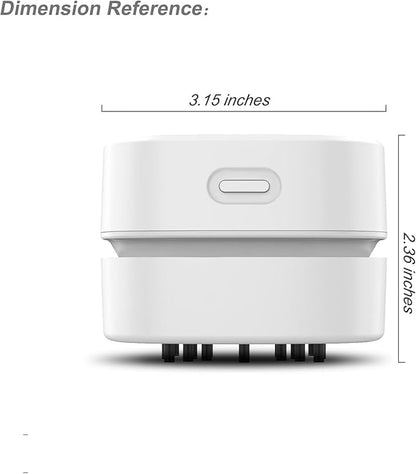 Upgraded Desk Vacuum Cleaner, Handheld Vacuum Cordless, USB Charging Mini Desk Vacuum, Table Dust Crumb Sweeper for Home, Office, School, Cars etc.