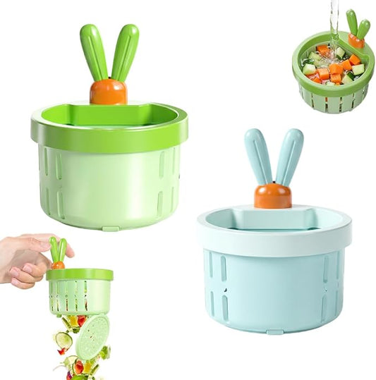 2 Pcs Cactus Sink Drain Strainer – Press-to-Dump Kitchen Sink Filter Basket, 3 Inch Food Residue Collector with One-Press Lifting Stopper, Multifunctional Waste Catcher for Home (Set A)