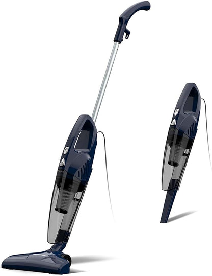 Corded Stick Vacuum Cleaner, 3-in-1 Detachable to Handheld with 180°Left-Right Steering, 14KPA Powerful Suction for Pet Hair on Hard Floors, HEPA Filter, Lightweight with 16.4ft Long Cord