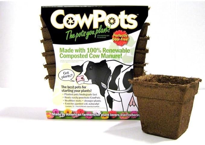Summit Chemical 00102 4 Cowpots Square 12 Count