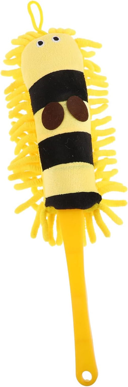 GANAZONO Hanging Car Wash Brush Long Handle Duster for Car Microfiber Cleaning Brush Ceiling Fan Tool Reusable Duster Refills Auto Washing Mop Kit Cartoon Animal Design