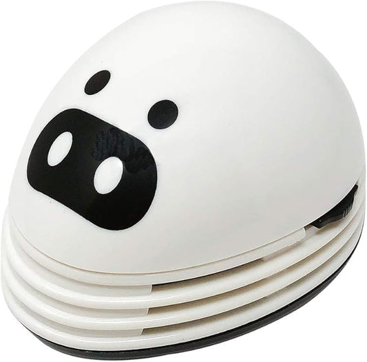 allydrew Cute Portable Mini Vacuum Cleaner for Home and Office, White Piggy