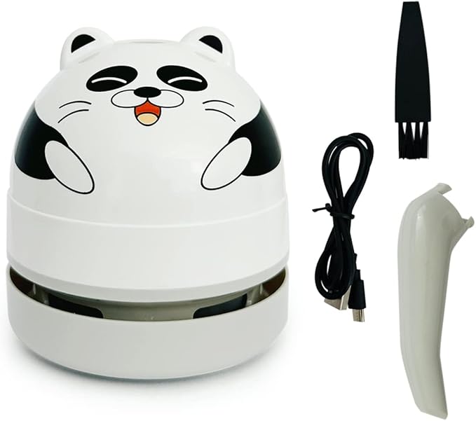 allydrew Mini Portable USB Desktop Vacuum, Panda