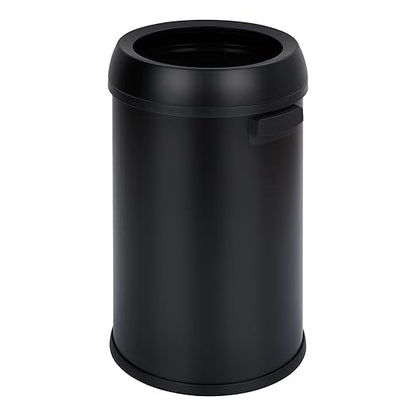 Garvee 65 L/17 gal Open Top Trash Can, Fingerprint-Proof Stainless Steel Garbage Can, Heavy Duty Commercial Round Trash Bin for Kitchen, Outdoor, Home, Office, Silver