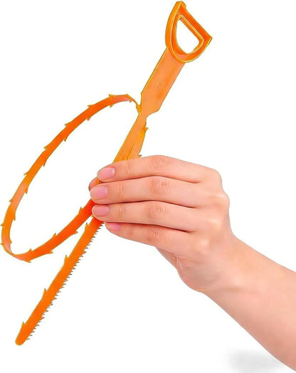8 Pack 25 Inch Drain Snake Clog Remover Tool,Hair Cleaner for Shower, Kitchen Sink, Bathtub and Bathroom, Flexible Plastic Drain Auger Cleaning Tool