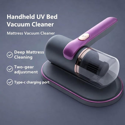 Mattress Vacuum Cleaner, Handheld UV Bed Vacuum Cleaner Effectively Clean Up Bed, Pillows, Cloth Sofas, Carpets and Ther Fabric Surfaces