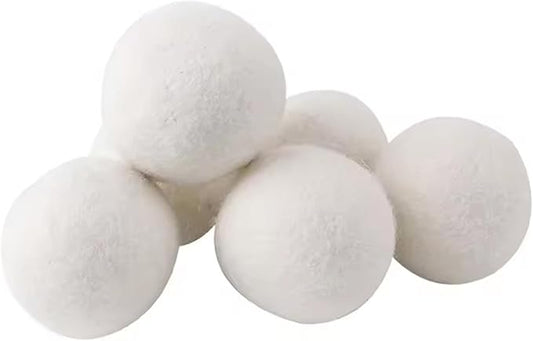 6pcs/Set Laundry Clothes Wool Dryer Balls, Laundry Tumble Dryer Balls, 5cm Laundry Softener, Reusable