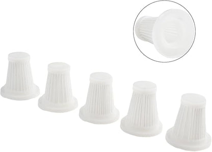 Washable HEPA Replacement Filters For Handheld Car & Cordless Desk Vacuum Cleaners - Car Vacuum Cleaner Replacement Filters, Dust Filter(5pcs)