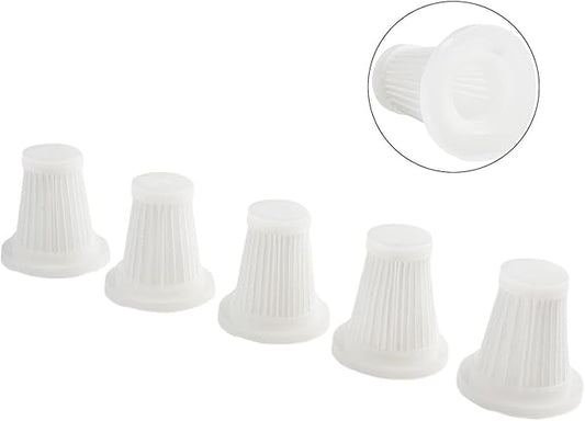 Washable HEPA Replacement Filters For Handheld Car & Cordless Desk Vacuum Cleaners - Car Vacuum Cleaner Replacement Filters, Dust Filter(5pcs)