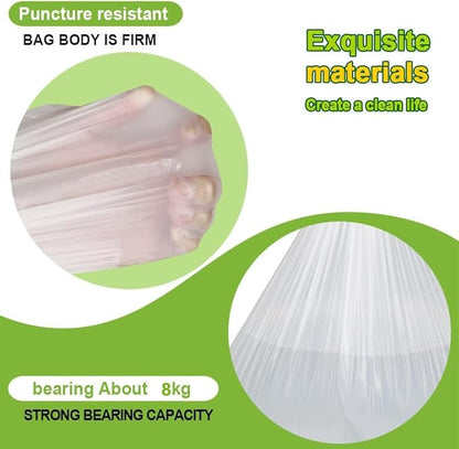 Medium Garbage Bags 8 Gallon /30 Liter Trash Bags Wastebasket Bin Liners Plastic Trash Bags for Bathroom Bedroom Office Trash Can 220 Count