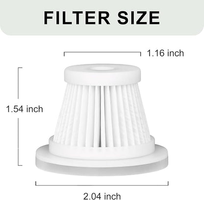 Replacement Filter Compatible with Voice-tank VAC103,VNOST V9 Pro Car Vacuum Portable Cordless Handheld Vacuum Cleaner Filter-4Pack