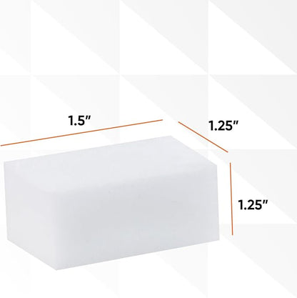 Miracle Eraser Sponge Melamine Sponge for Floor, Wall, and Furniture, Removes Scuffmarks, Mud, Grime, Dirt, and Tough Stains, Pack of 16 1 Inch Mini Cleaning Erasers.