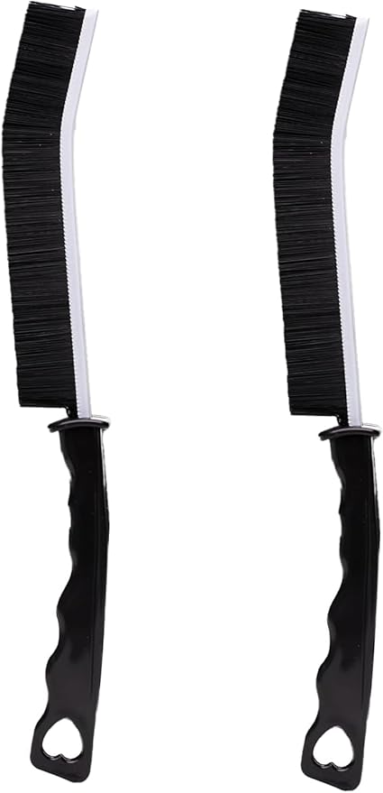 Crevice Cleaning Brush - 2 Pack, Bathroom Gap Cleaning Brush, Hard Bristle Brush for Cleaning, Multifunctional Gap Brush, for Blind, Baseboard, Fan, Window or Sliding Door Track