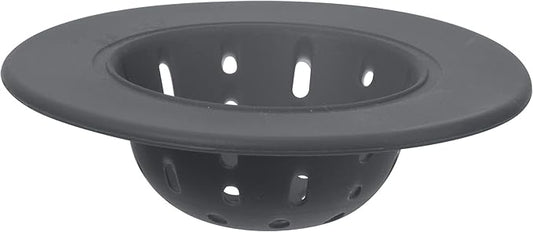 OGGI Silicone Sink Strainer- Great Kitchen Sink Strainer, Sink Drain Strainer, Drain Stopper, Sink Plug, 4.6˝ Diameter Rim, Gray