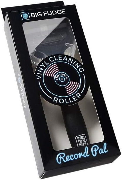 Big Fudge Record Pal, Vinyl Roller Cleaner. Black Vinyl Record Cleaner in Gift Pack. Silicone Lint Roller for LP Records, Anti-Static Record Duster.
