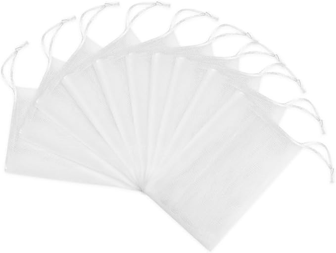 FRCOLOR 10 PCS Exfoliating Mesh Soap Saver Pouch Bag Sack Sponge…