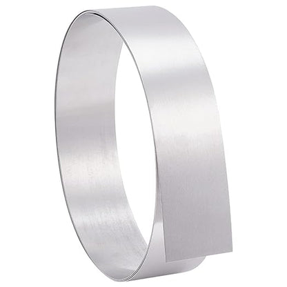 PH PandaHall 6.5 FT x 2 Inch Aluminum Flashing Roll Metal Strips 1060 Grade Bendable Pure Aluminium Strip Wire, 0.5mm Aluminum Sheet Metal Raw Roll for Roof Garden DIY Craft, 24 Gauge