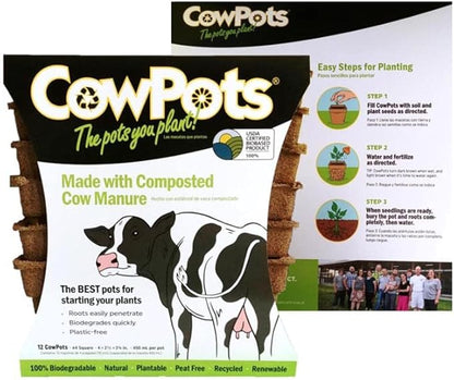 Summit Chemical 00102 4 Cowpots Square 12 Count