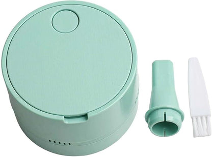 for Mini Desktop Vacuum Cleaner with High Suction Power, Portable Handheld for Vac for Crumbs and Debris on Desk, Keyboard, Sofa, Office and Home Use(green)