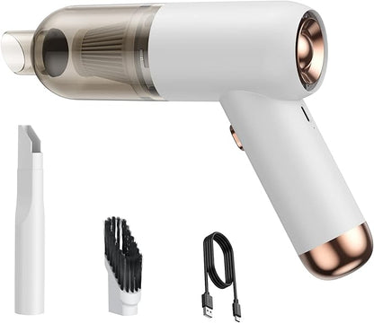 Portable Mini Handheld Car Vacuum Cleaner with Powerful Suction, High Power Cordless Sweeper, Dust Buster, Lightweight, Easy to Hold,Quiet Electric Air Duster,Small Vacuuming for Home,Kitchen,Gift