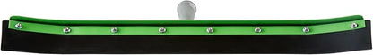 Restaurantware-SQUEEGEE ONLY: Clean Tek Professional 24 Inch Curved Floor Squeegee, 1 Broom With Rubber Blade - Handle Sold Separately, Heavy-Duty, Green Steel Wiper, Ideal For Floor, Tiles