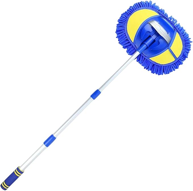 Car Wash Brush, Telescopic Sponge Car Wash, Washing Mop Long Handle, Car Cleaning Supplies Kit, Car Dust Cleaning Mop Tool Long Handle Kit For Washing Detailing Cars, Trucks, Glass, Bedrooms, Kitchen