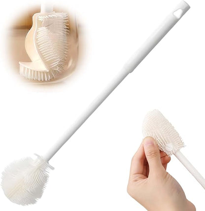 360° Flexible Silicone Bottle Brush with Long Handle, 2025 New Bottle Cleaning Brush, Deep Cleaning Brush for Narrow Neck Bottles, Water Bottles, Baby Bottles, Flasks Soft Bottle Brush (1PC)