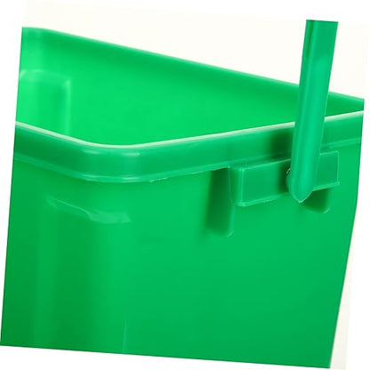 Garneck Bucket with Lid and Sturdy Handle Indoor Kitchen Waste Pail for Food Scraps Practical Plastic Bin for Household Waste Sorting and Easy Carrying